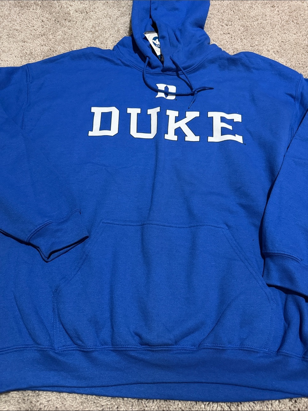 University of Duke Blue Pullover Hoodie -xl